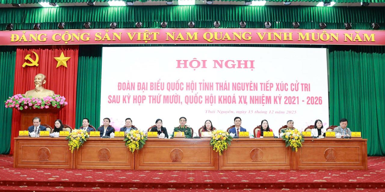 Đại biểu Quốc hội tỉnh Thái Nguyên tiếp xúc cử tri sau Kỳ họp thứ 10, Quốc hội khóa XV